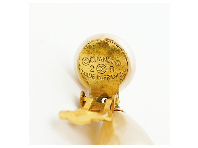 Orecchini a clip Chanel Gold D'oro - vista 4