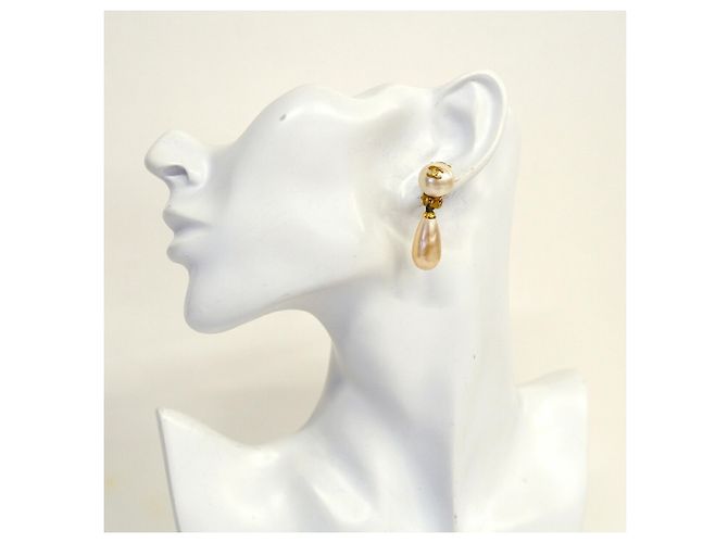 Orecchini a clip Chanel Gold D'oro - vista 5
