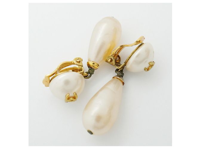 Orecchini a clip Chanel Gold D'oro - vista 8
