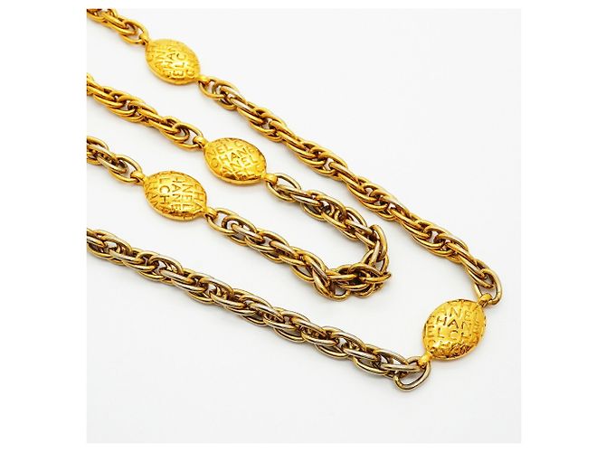 Collana Chanel placcata oro D'oro - vista 2