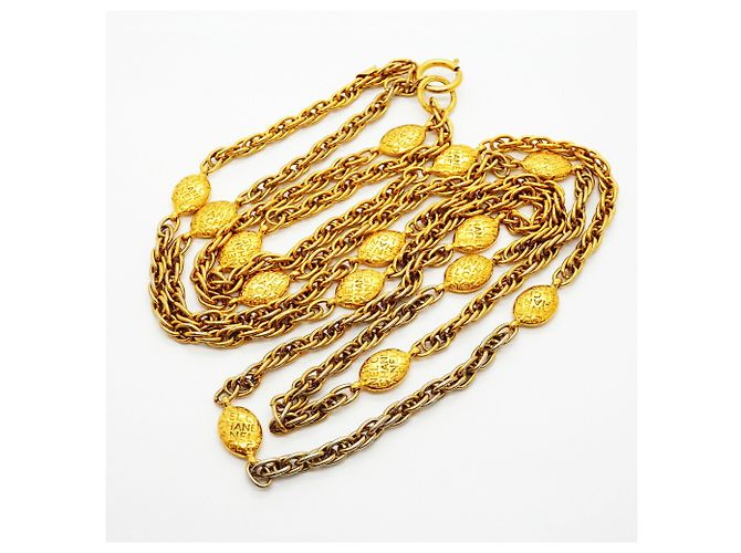 Collana Chanel placcata oro D'oro - vista 3