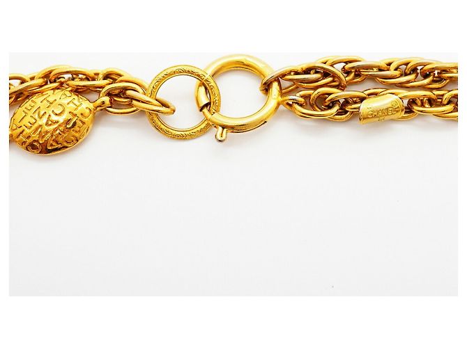 Collana Chanel placcata oro D'oro - vista 4