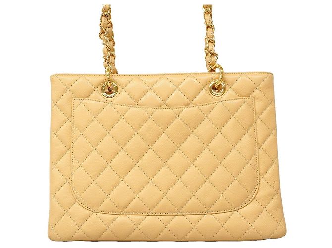 Chanel Matelassé Chain Tote Bag Beige - Ansicht 10