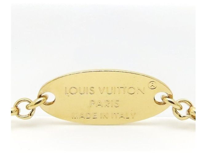 Bracciale con ciondoli placcati oro Louis Vuitton D'oro - vista 4