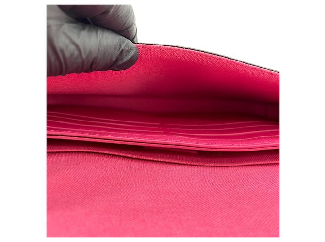 Borsa a tracolla Louis Vuitton Pochette Felicie Marrone - vista 12