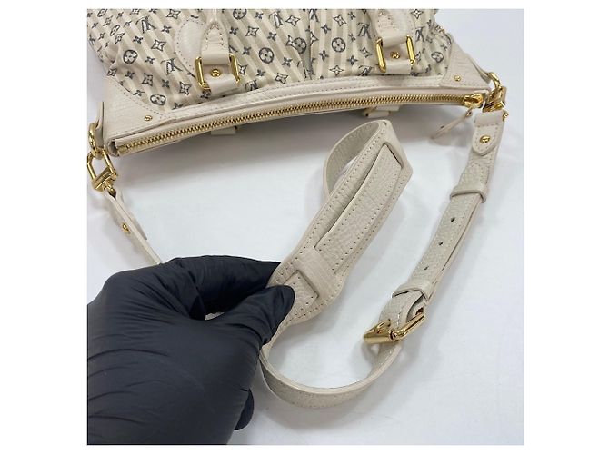 Borsa Louis Vuitton Marina PM Bianco - vista 11