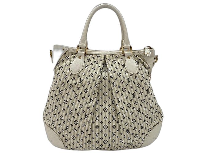 Borsa Louis Vuitton Marina PM Bianco - vista 3
