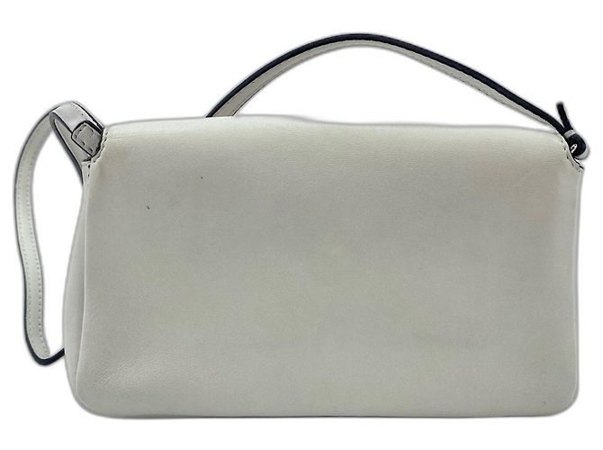 Borsa a spalla Micro Bucket Fendi Bianco - vista 3