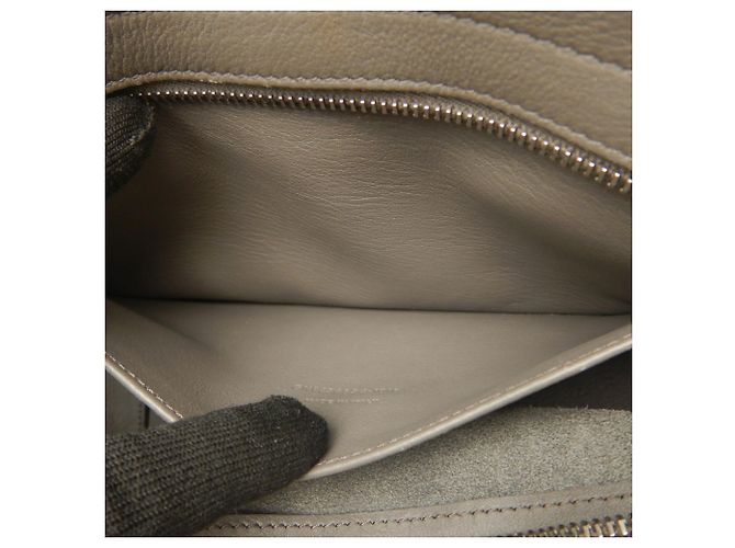 Borsa YVES SAINT LAURENT Downtown Cabas in pelle goffrata Marrone Giallo - vista 25