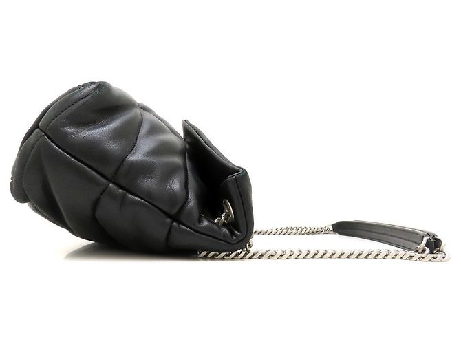 Borsa a tracolla Small Puffer Yves Saint Laurent Nero - vista 3