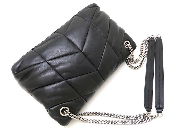 Borsa a tracolla Small Puffer Yves Saint Laurent Nero - vista 5