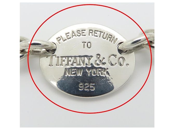 Bracciale con ciondolo Return to Oval di Tiffany & Co. Argento - vista 6