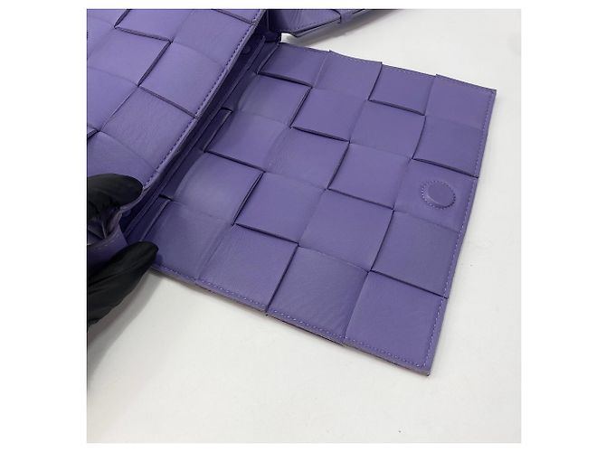 Bolsa de Ombro Bottega Veneta Cassette Roxo - vista 8