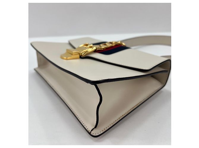 Borsa a tracolla Gucci Sylvie Small Bianco - vista 9