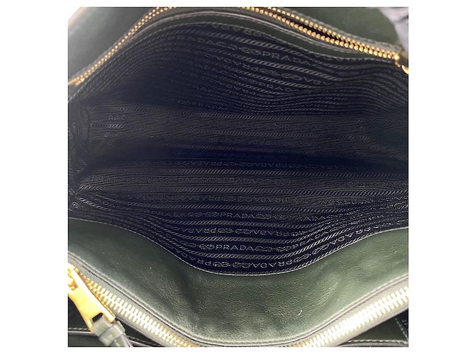 Borsa a tracolla Prada in jacquard logo Nero - vista 11