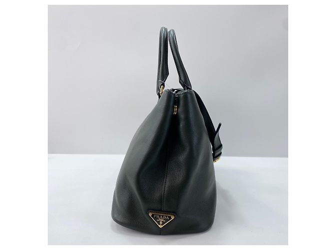 Borsa a tracolla Prada in jacquard logo Nero - vista 4