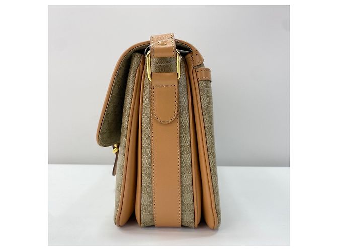 Céline Celine Macadam Schultertasche Beige - Ansicht 2