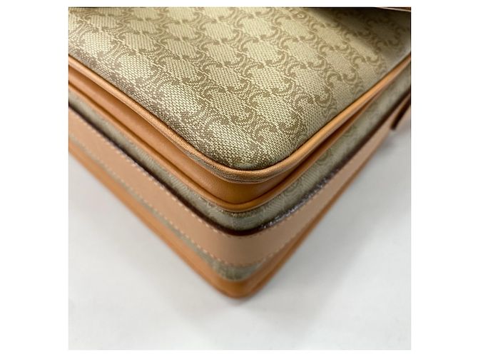 Céline Celine Macadam Schultertasche Beige - Ansicht 6