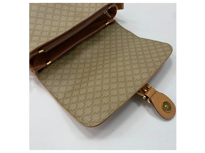 Céline Celine Macadam Schultertasche Beige - Ansicht 8