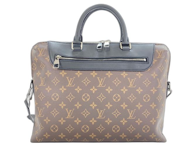Borsa Louis Vuitton Portedocument Jour NM Marrone - vista 2