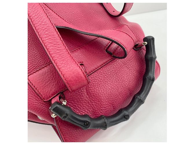 Zaino Gucci rosa con nappe - vista 10