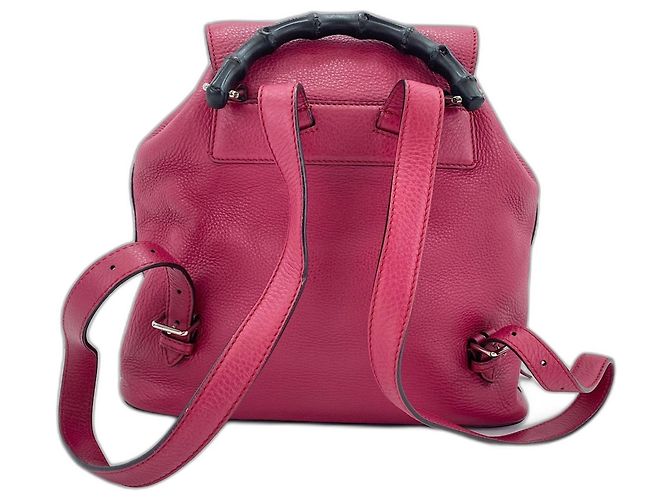 Zaino Gucci rosa con nappe - vista 3