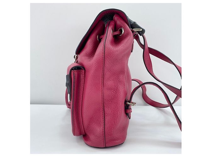 Zaino Gucci rosa con nappe - vista 5