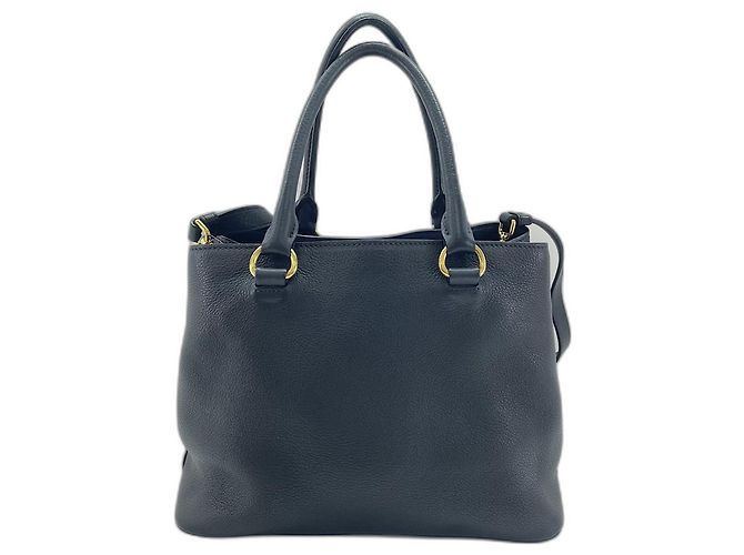 Borsa a mano/Borsa a tracolla Prada Vitello Phoenix Black Nero - vista 2