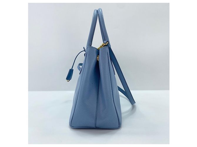 Borsa a spalla/mano Prada Galleria in blu - vista 3
