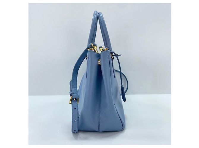 Borsa a spalla/mano Prada Galleria in blu - vista 4