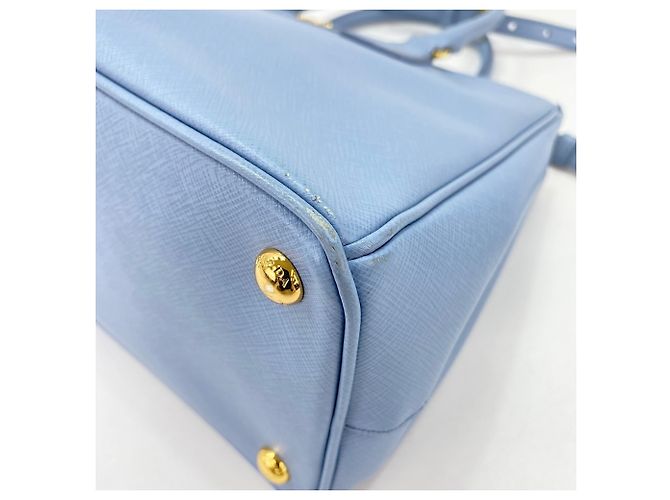 Borsa a spalla/mano Prada Galleria in blu - vista 6