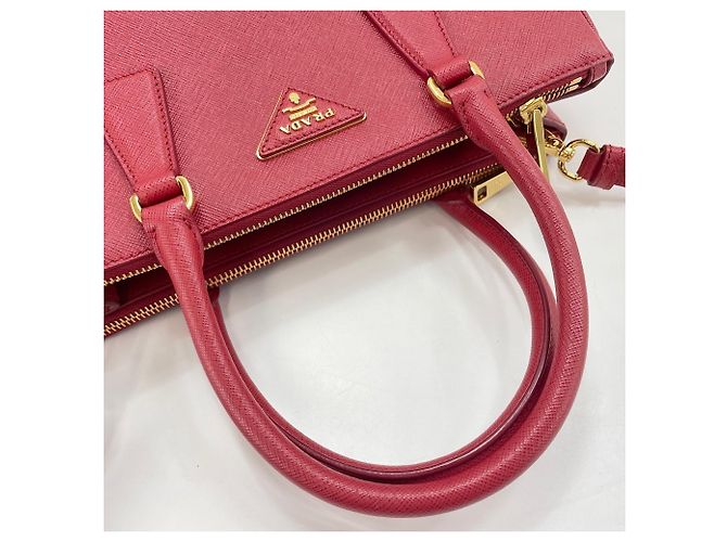 Borsa a tracolla Prada Galleria in rosso - vista 10