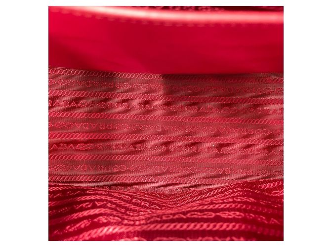 Borsa a tracolla Prada Galleria in rosso - vista 12