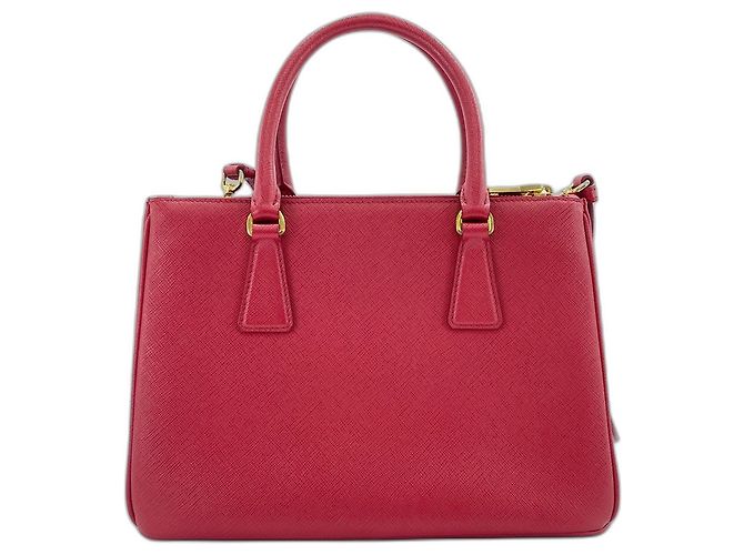 Borsa a tracolla Prada Galleria in rosso - vista 2