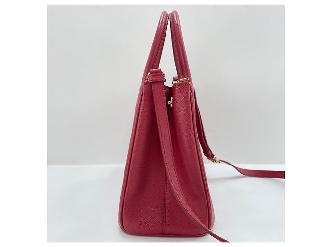 Borsa a tracolla Prada Galleria in rosso - vista 4