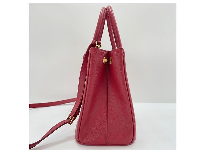 Borsa a tracolla Prada Galleria in rosso - vista 5