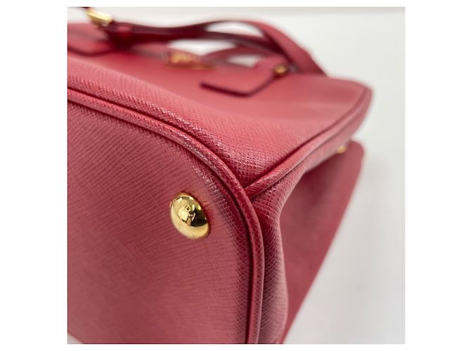 Borsa a tracolla Prada Galleria in rosso - vista 8