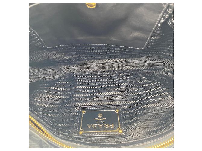Borsa a Clutch Prada Nera Nero - vista 10