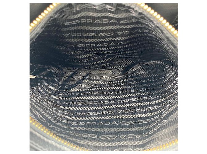 Borsa a Clutch Prada Nera Nero - vista 12