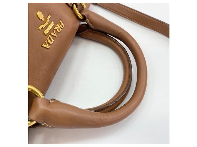 Borsa Boston Prada Marrone - vista 10