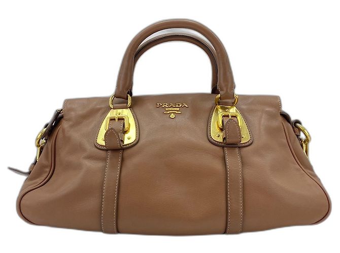 Borsa Boston Prada Marrone - vista 2
