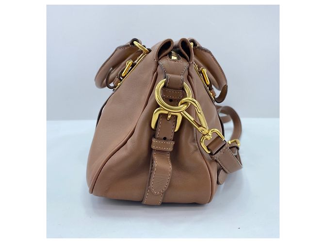 Borsa Boston Prada Marrone - vista 5