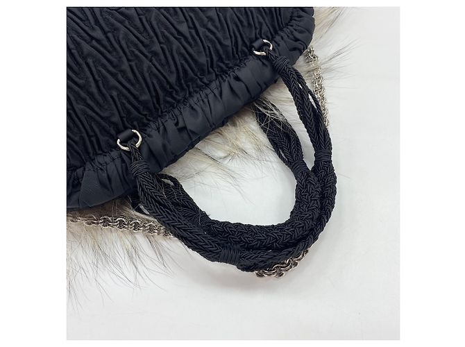 Borsa a tracolla Prada VOLPE SERA in nero - vista 9