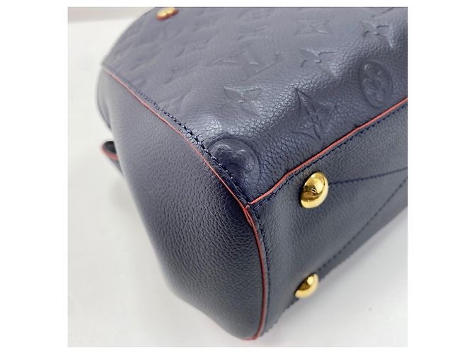 Louis Vuitton Montaigne BB Handbag Navy blue - view 5