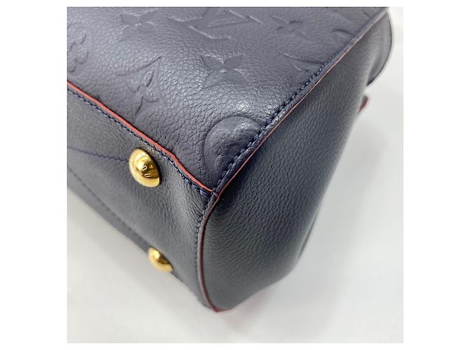 Louis Vuitton Montaigne BB Handbag Navy blue - view 6