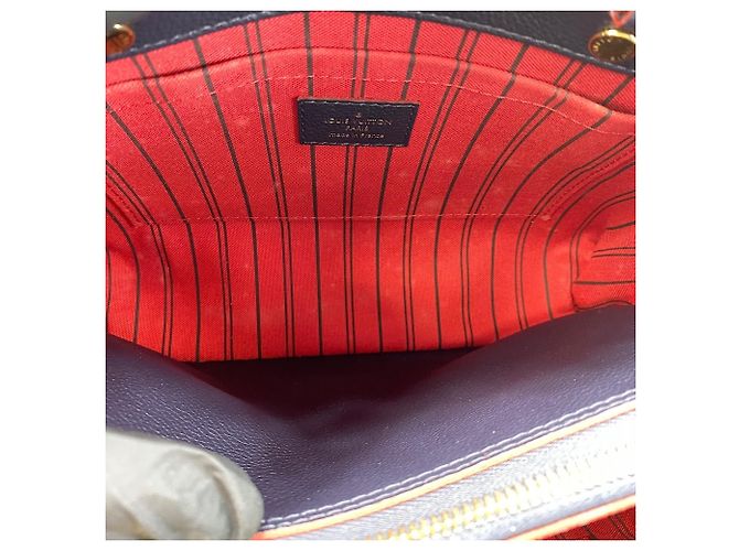 Louis Vuitton Montaigne BB Handbag Navy blue - view 9
