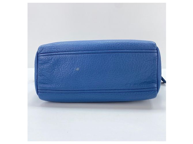 Borsa a tracolla Prada Vitello in blu - vista 5