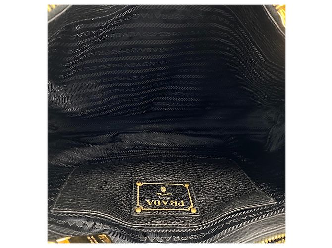 Borsa a mano/Borsa a tracolla Prada Vitello Daino Black Nero - vista 11
