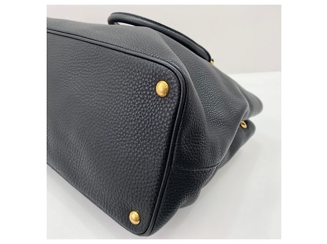 Borsa a mano/Borsa a tracolla Prada Vitello Daino Black Nero - vista 6