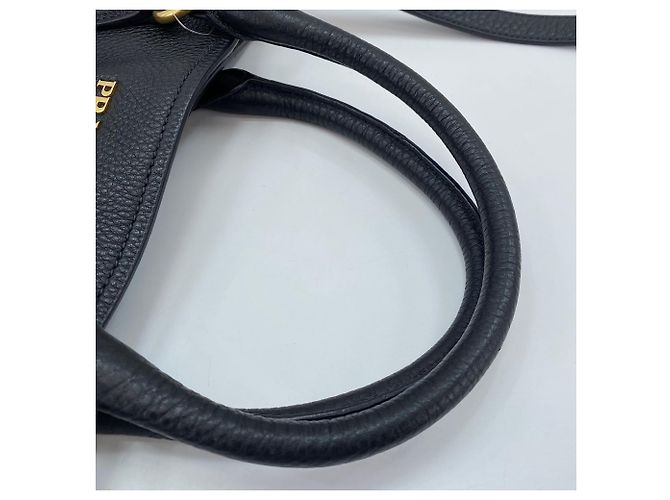 Borsa a mano/Borsa a tracolla Prada Vitello Daino Black Nero - vista 7